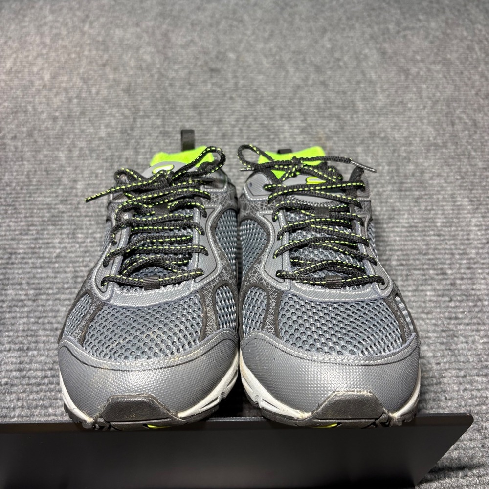 Fila Memory Workshift Men 11 4E Extra Wide Grey Lime Green Running Shoe 1HRW8055 - Picture 4 of 7